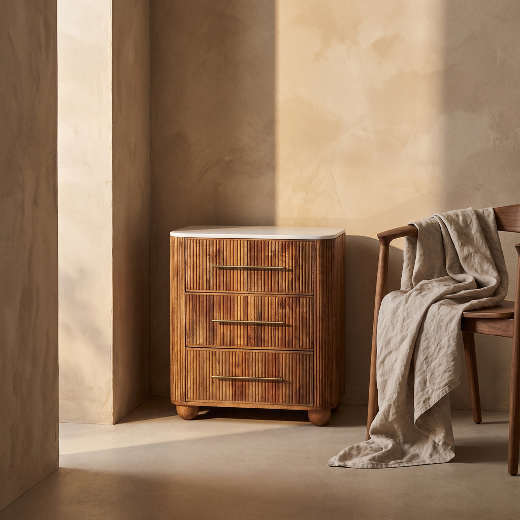 Ulrika Marble Chest of Drawers