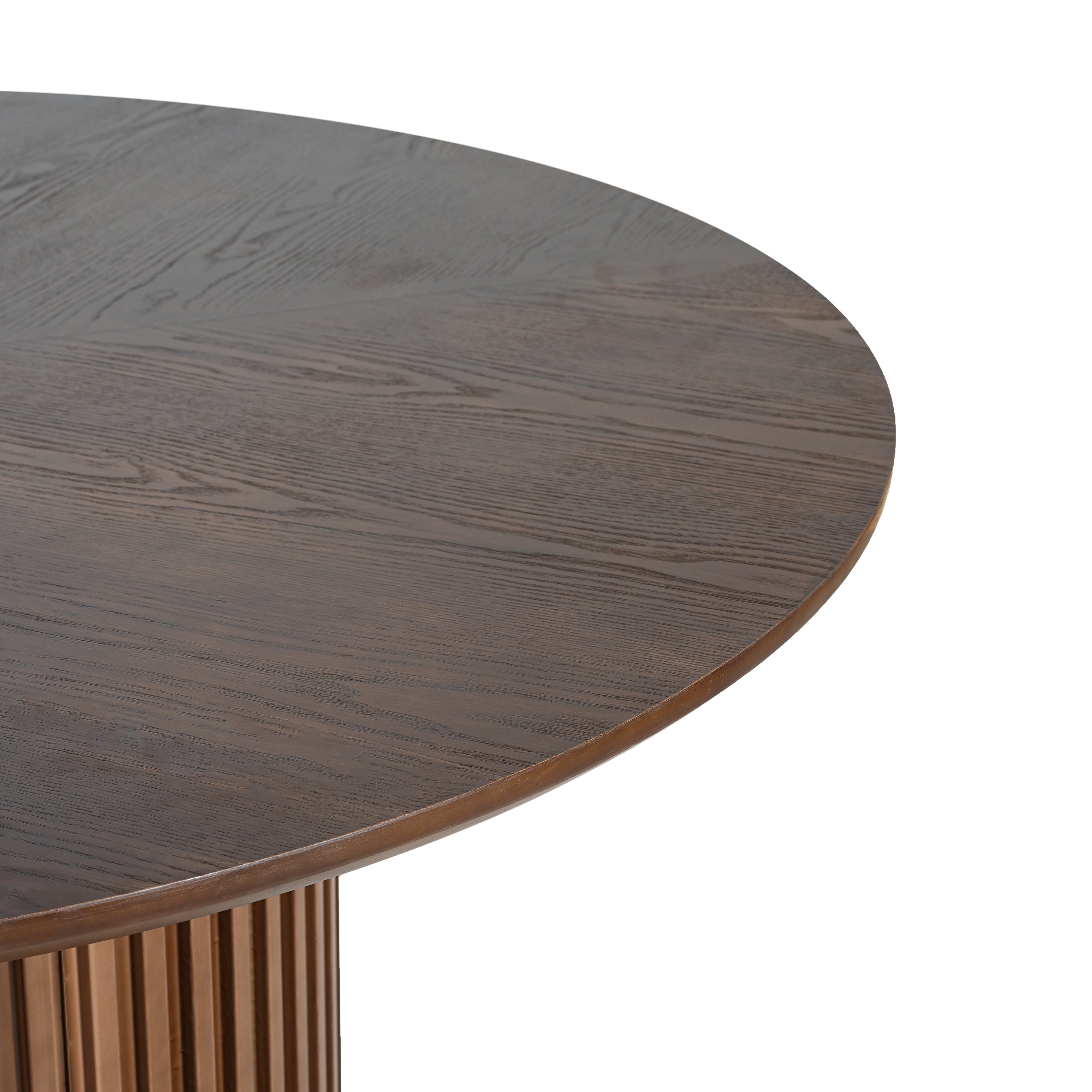 Ejnar Round Walnut Dining Table