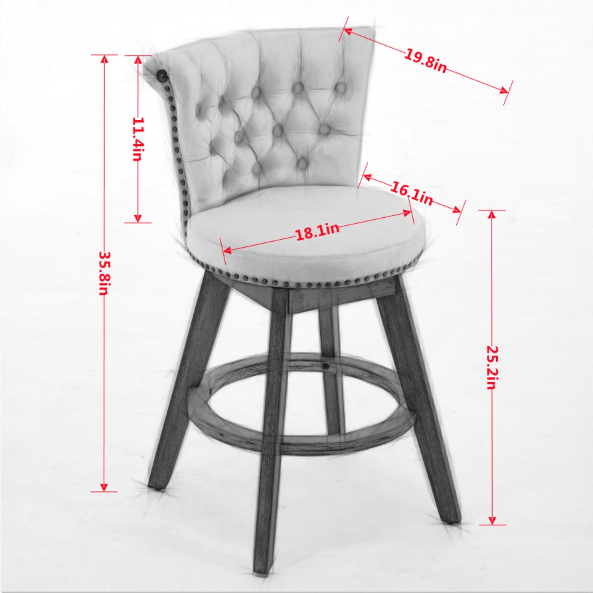Inger Swivel Velvet Dining Chair
