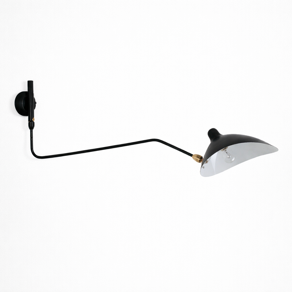 Minimalistische Wandlamp met Richtbare Lichtarm