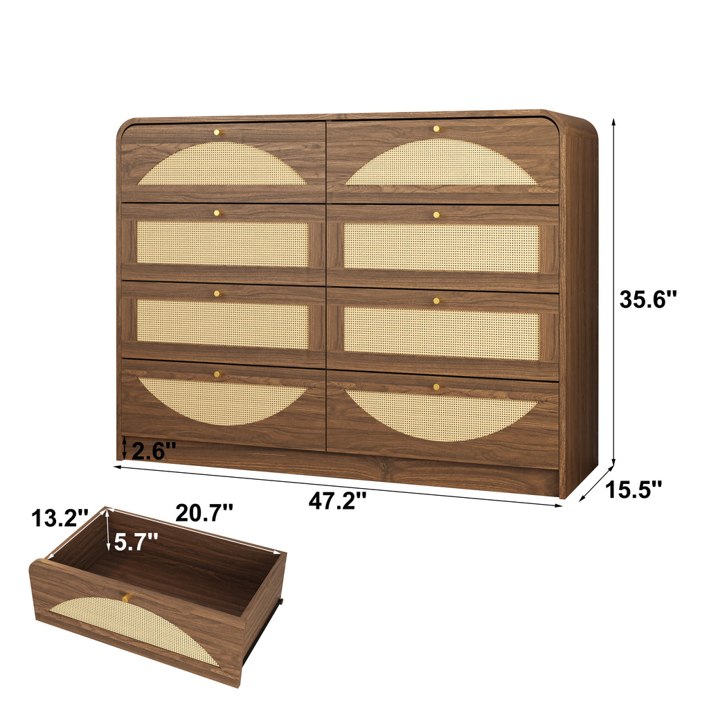 Ebba Storage Walnut Dresser