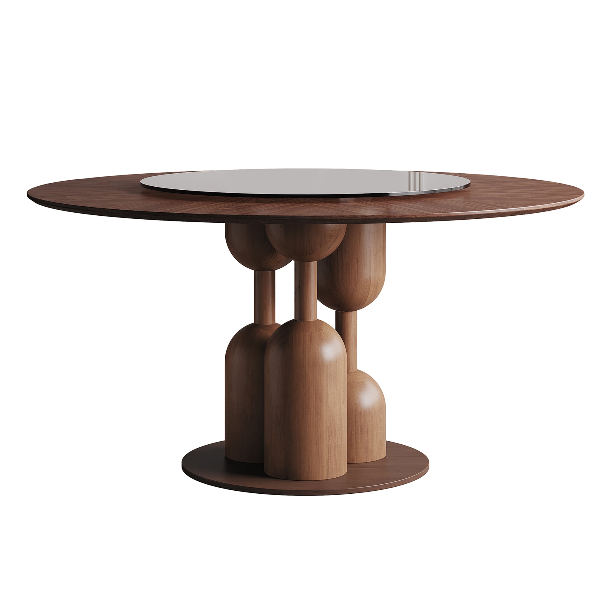 Ciri Round Oak Dining Table