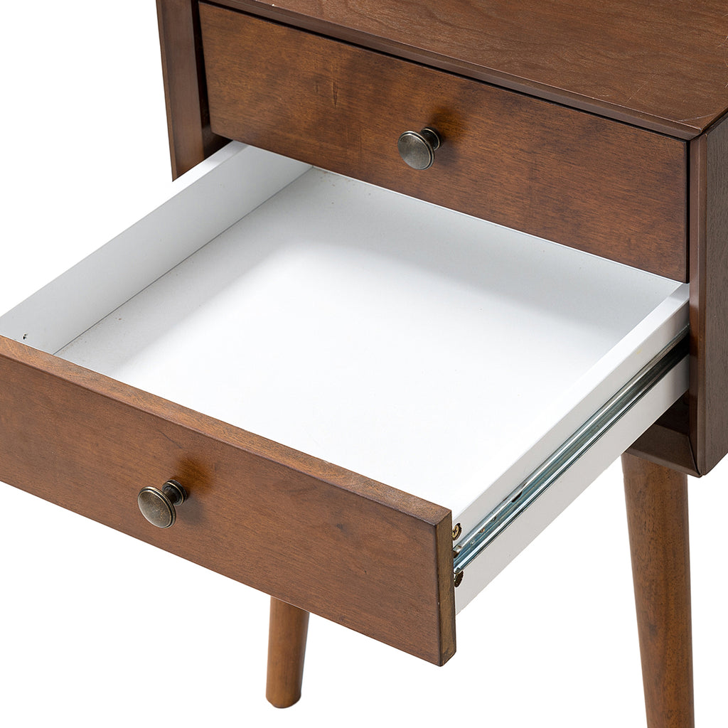 Dahl Storage Walnut Nightstand