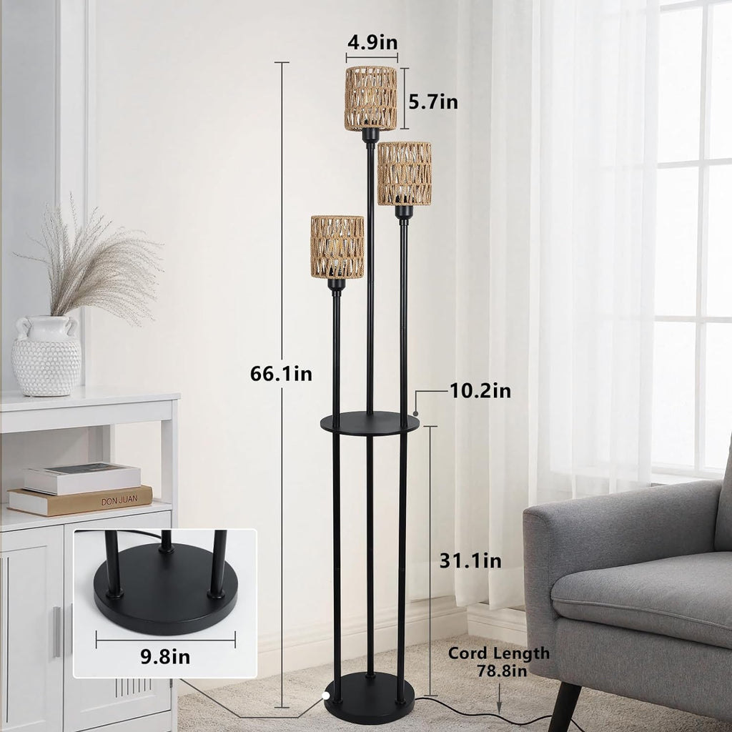 Ovedie Boho Floor Lamp