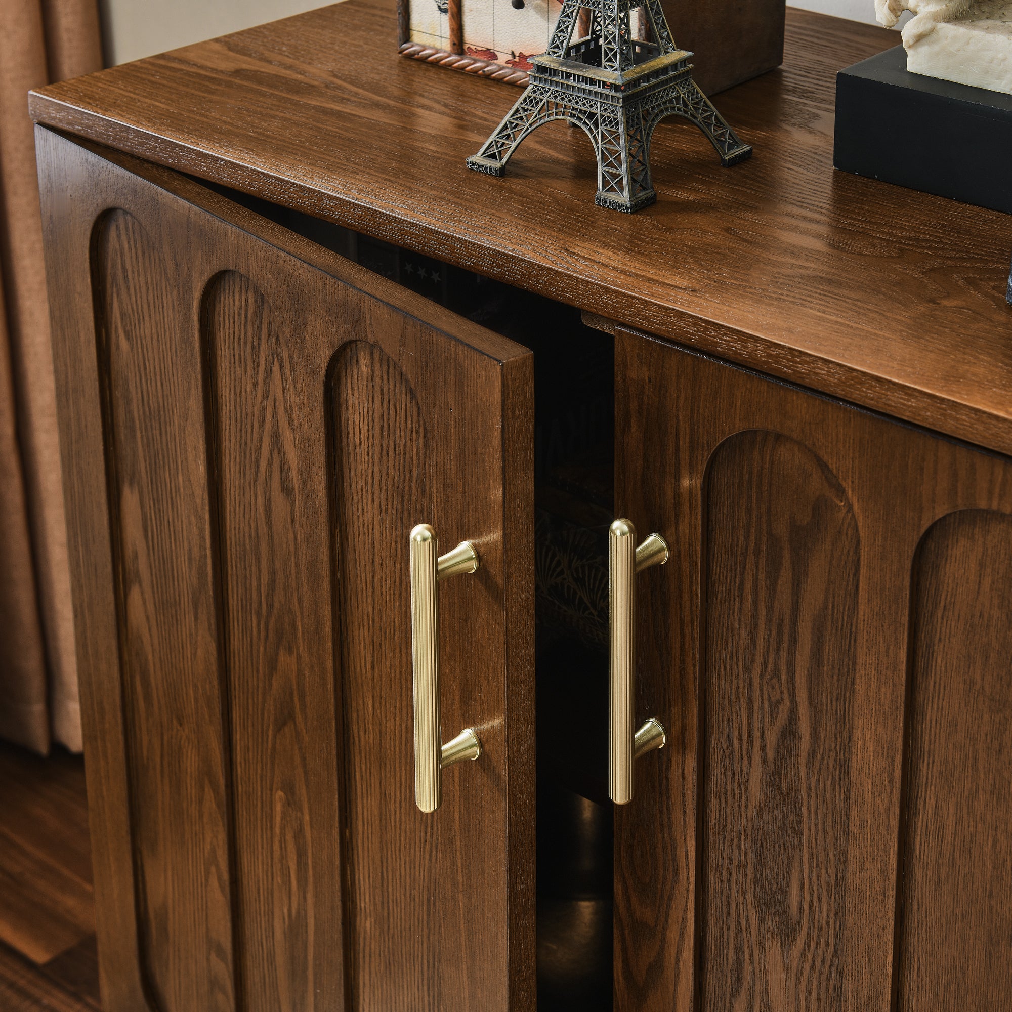Tilde Fluted Walnut Cabinet