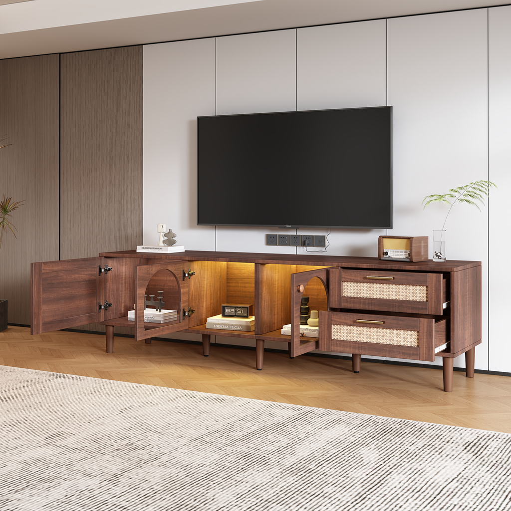 Jorun Storage Solid Wood TV Stand