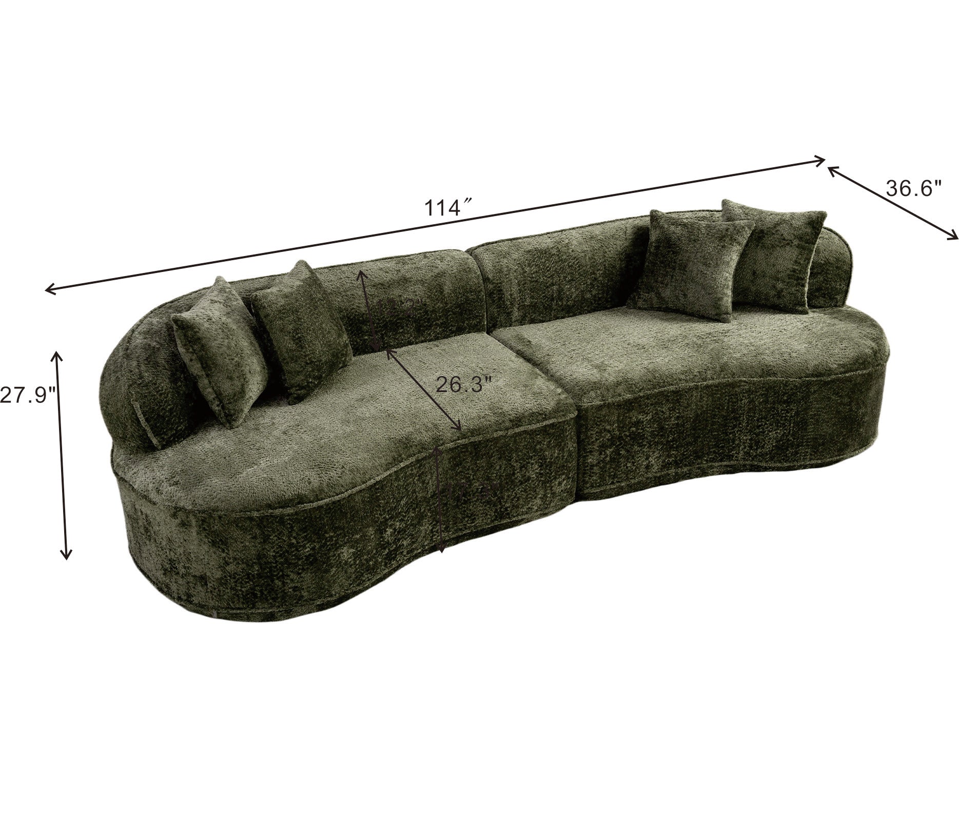 Ottar Curved Sectional Sofa