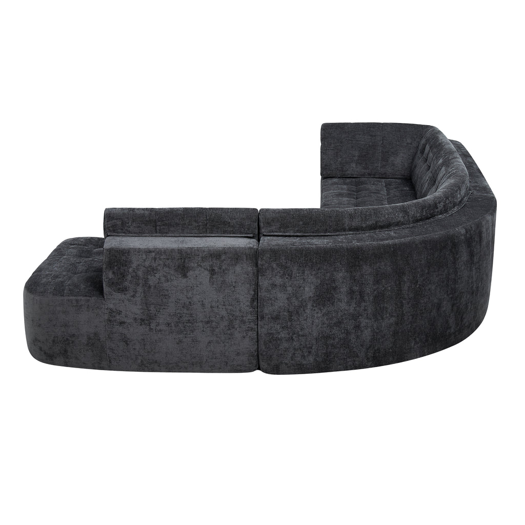 Elva Curved Sectional Sofa