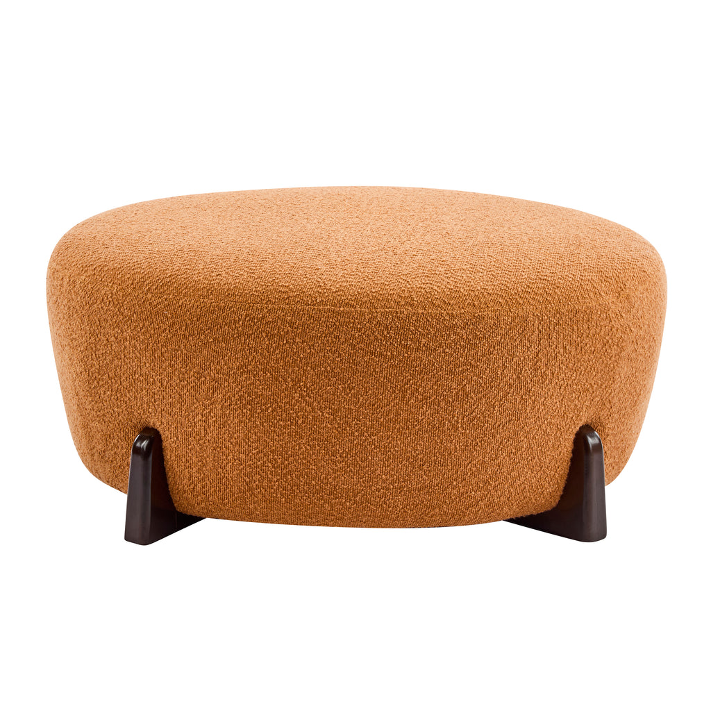 Rasmus Round Boucle Ottoman