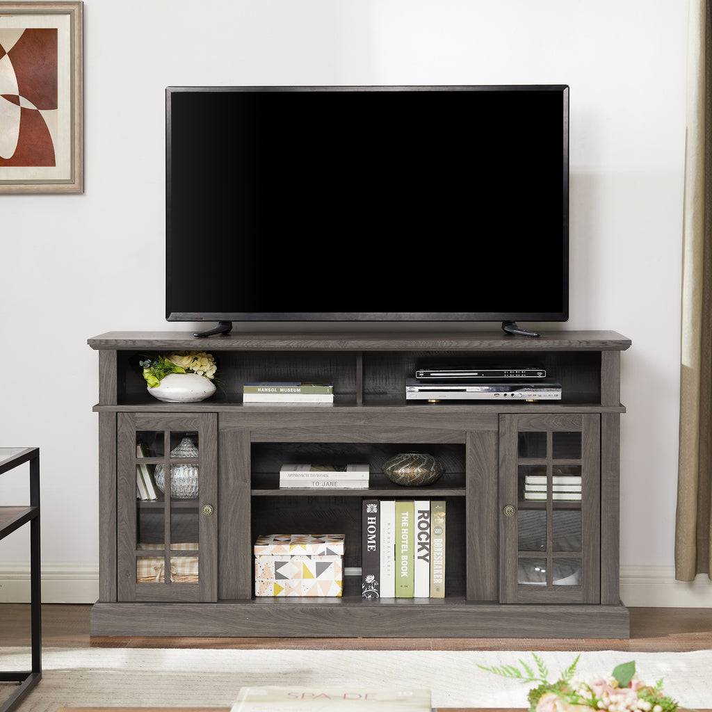 Hakon Storage Walnut TV Stand