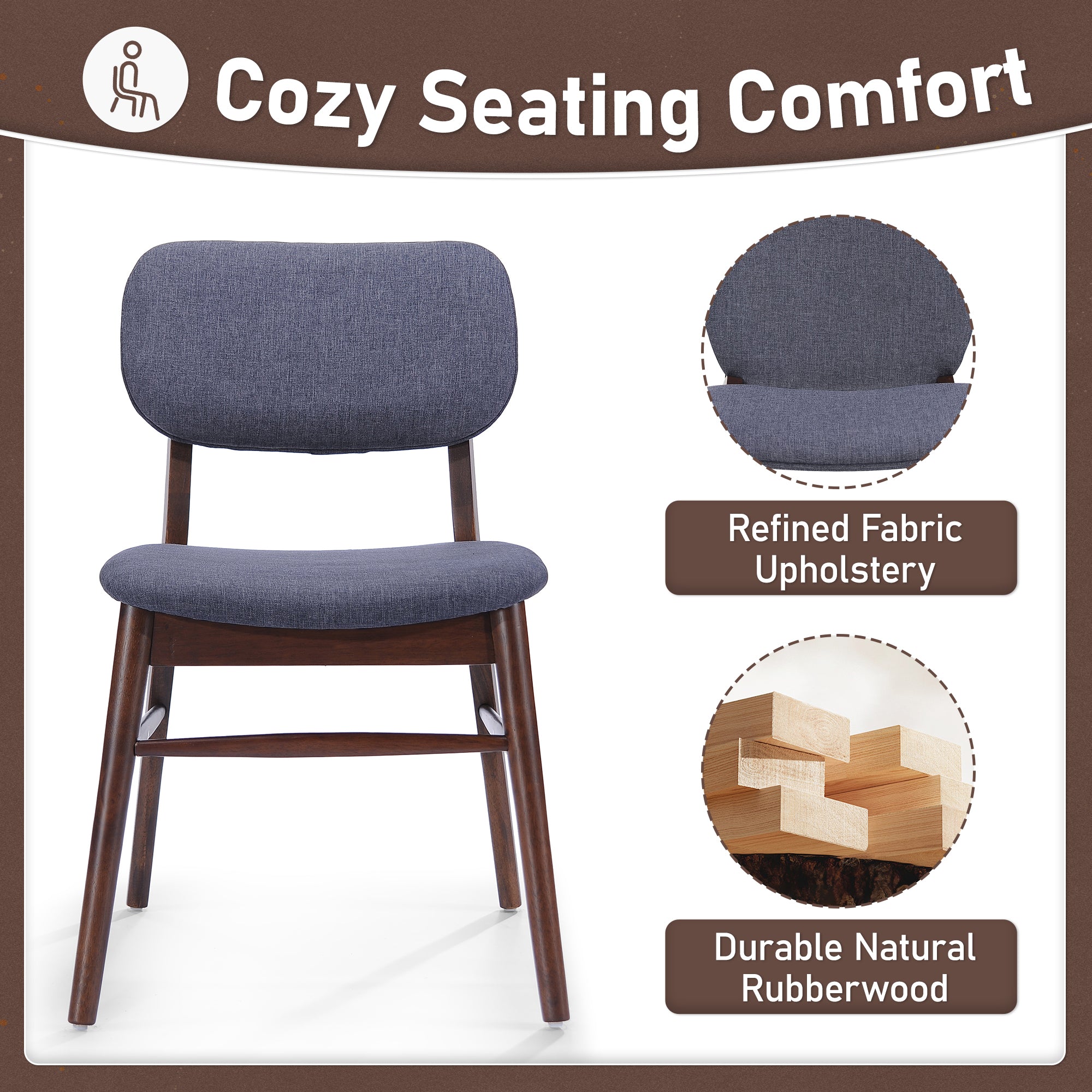 Dagny Walnut Dining Chair
