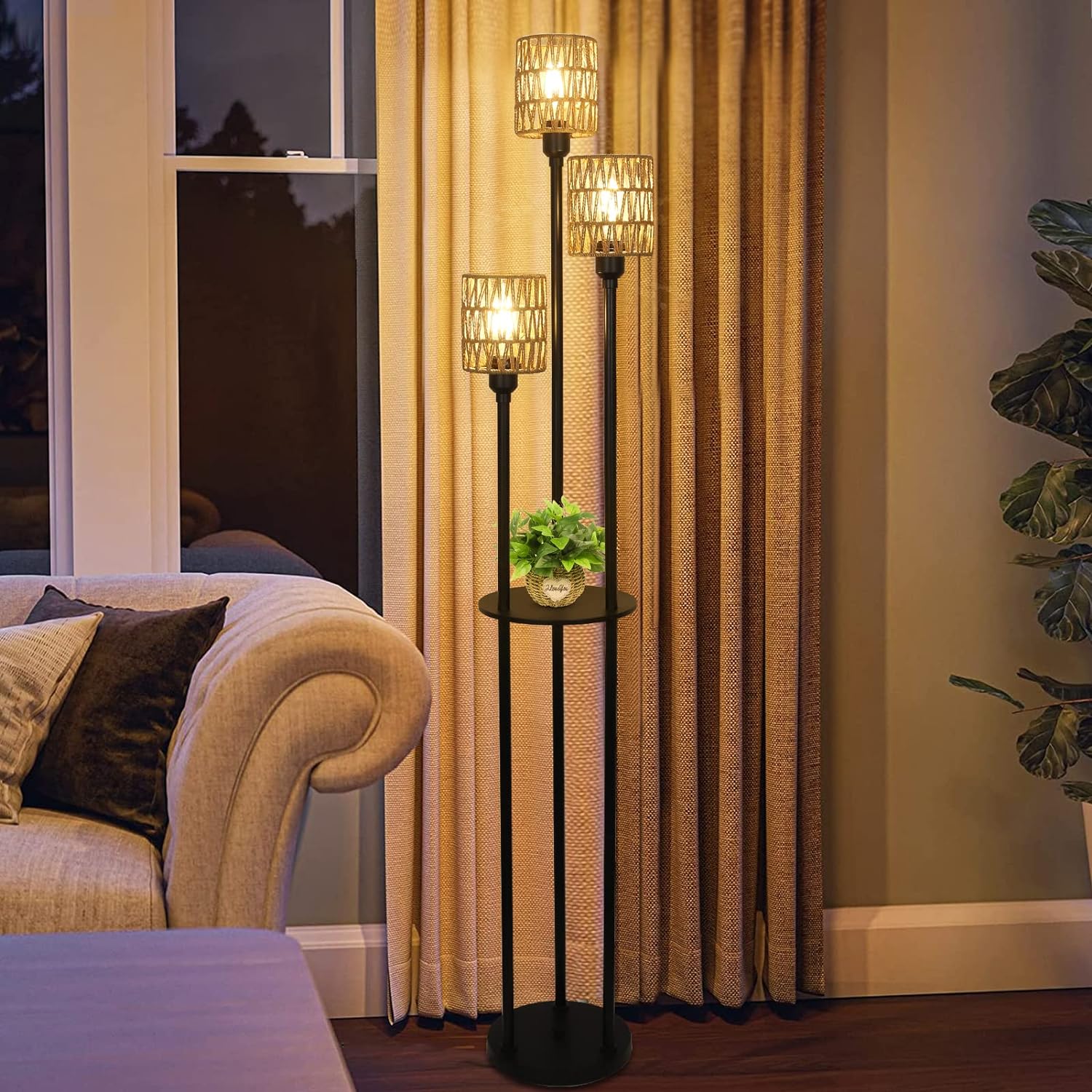 Ovedie Boho Floor Lamp
