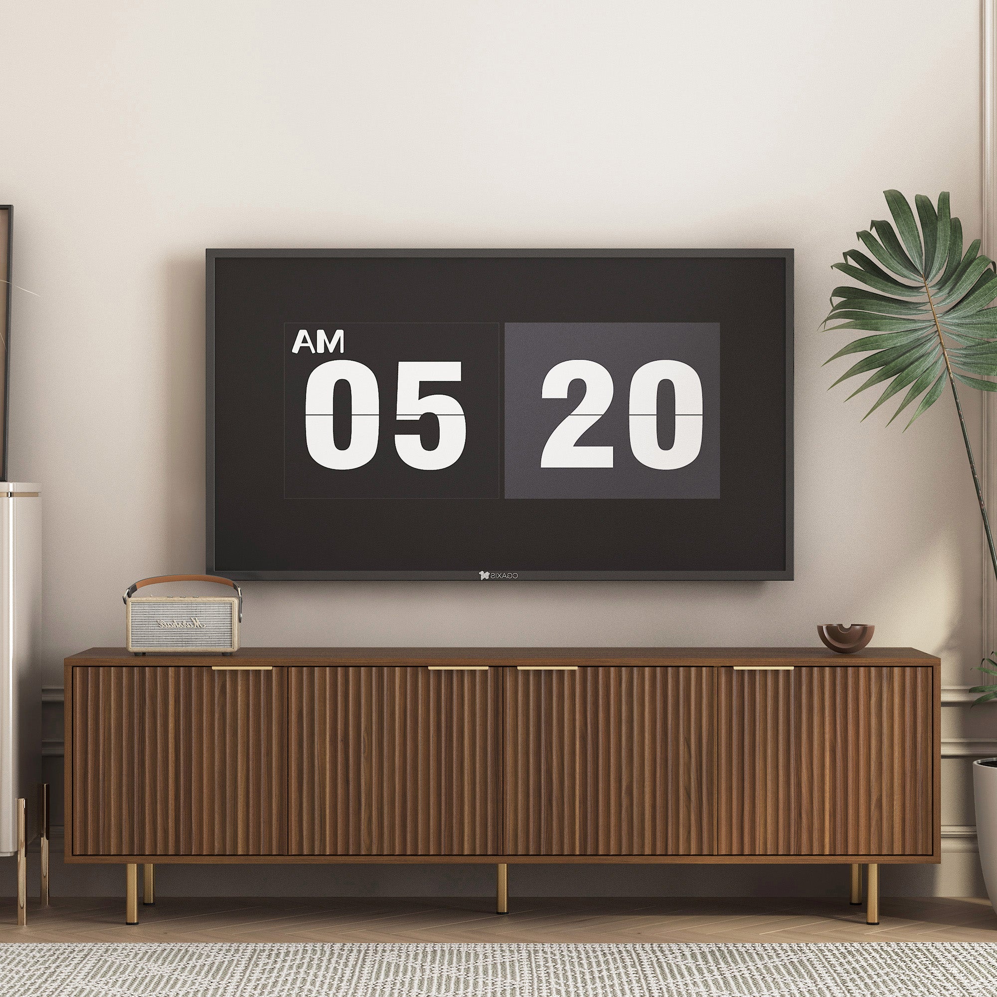 Vegard Fluted TV Stand