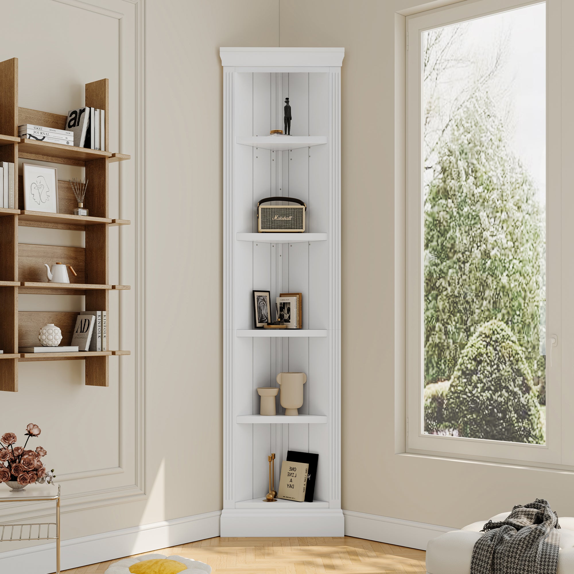 Tyra Storage Solid Wood Bookshelf
