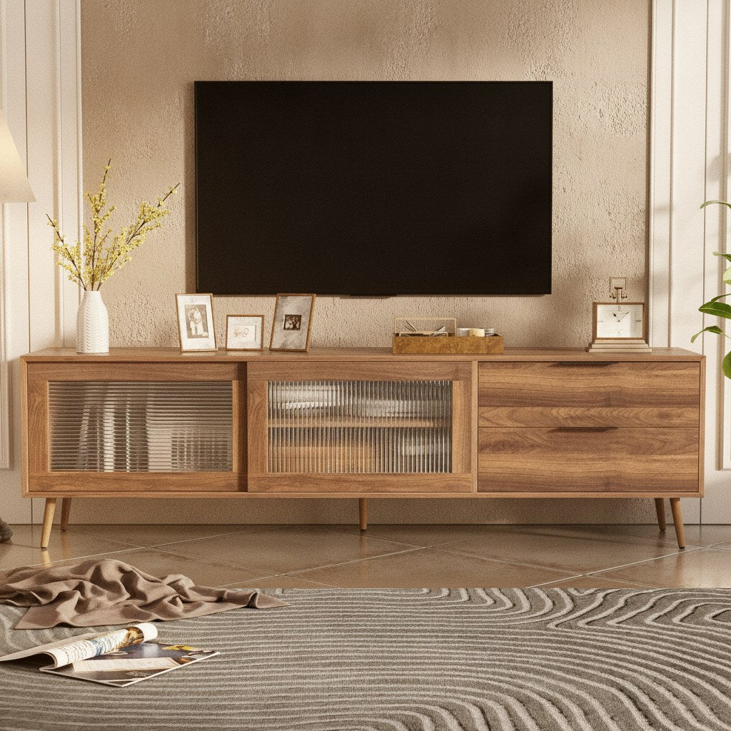Ulla Storage Solid Wood TV Stand