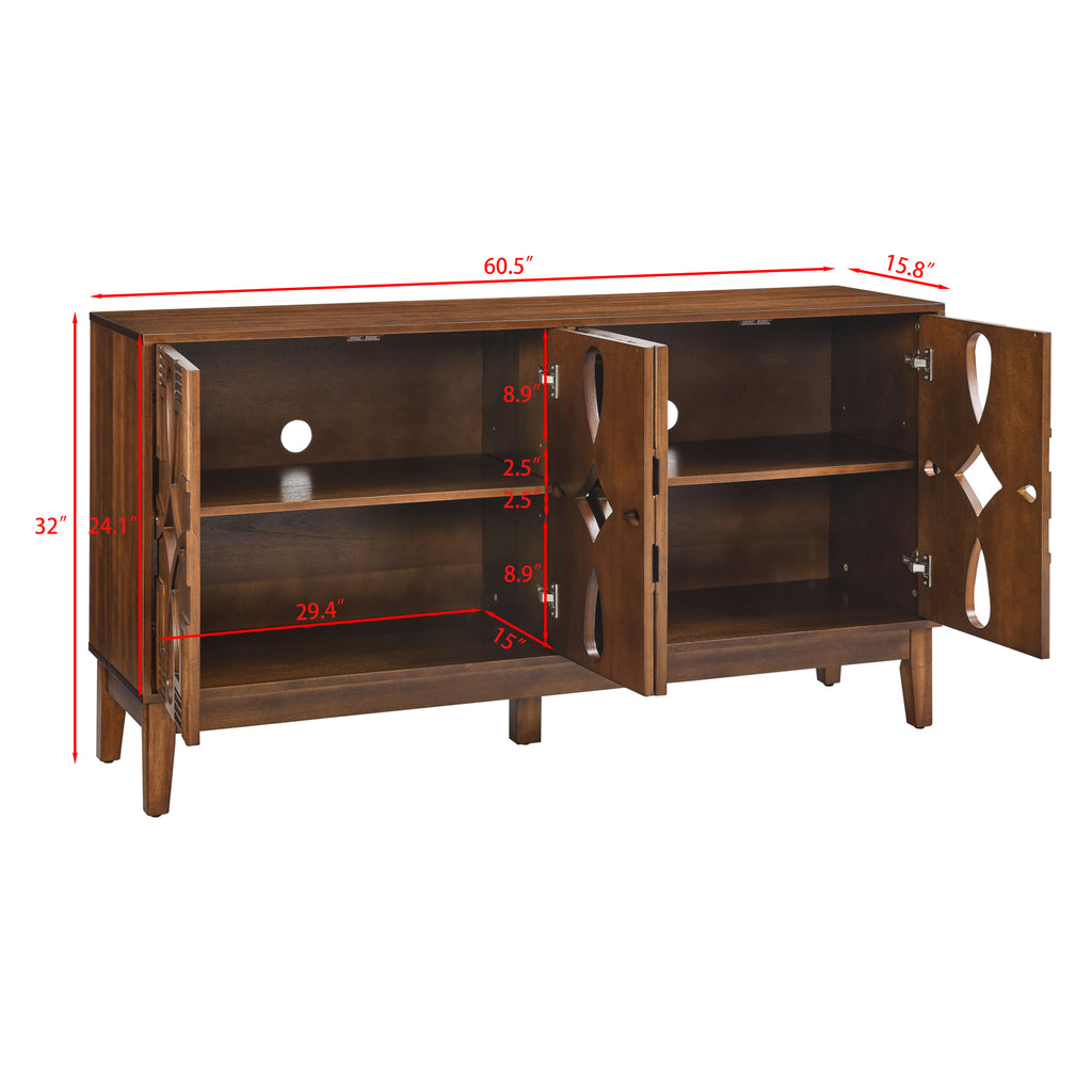 Berit Storage Walnut Cabinet