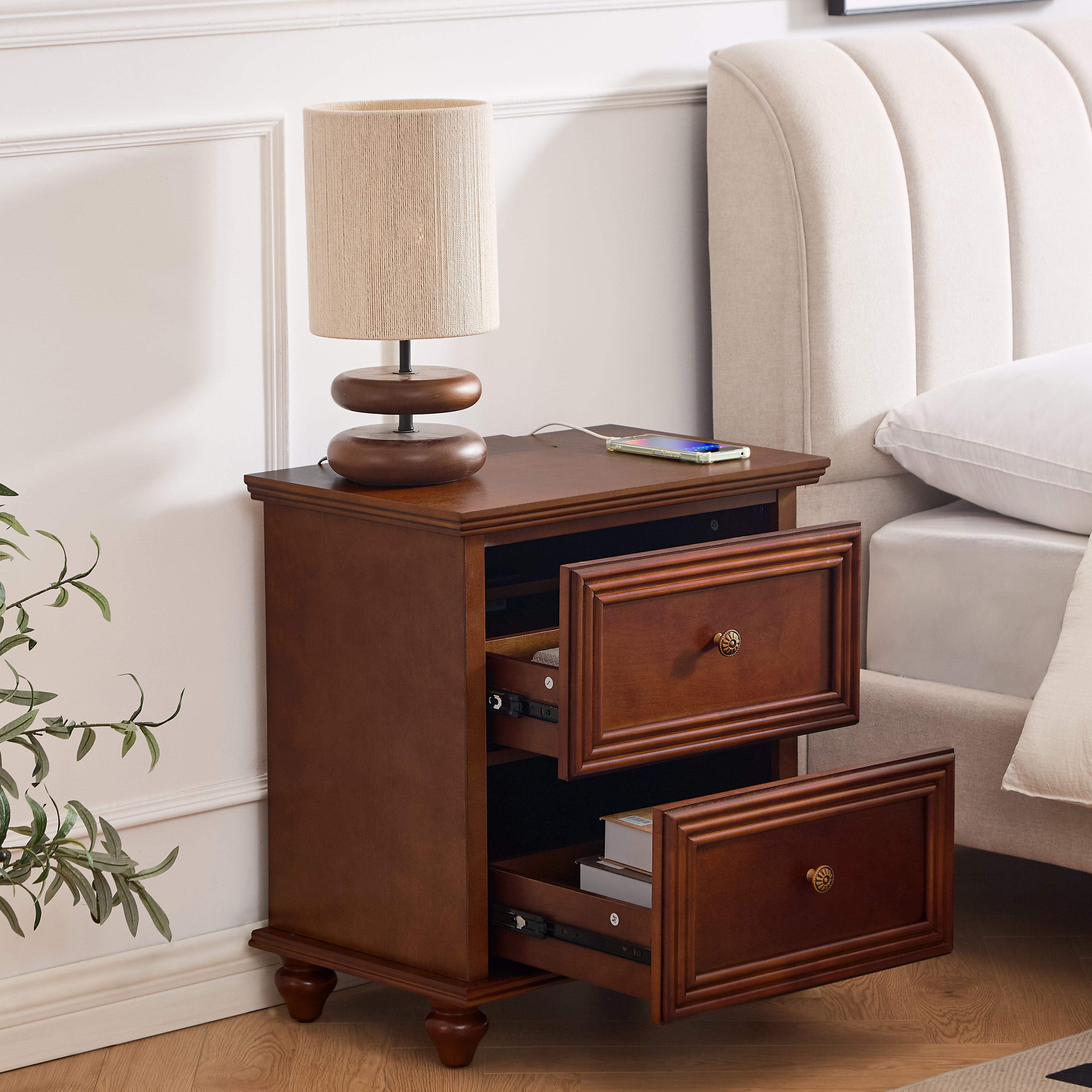 Oda Walnut Nightstand