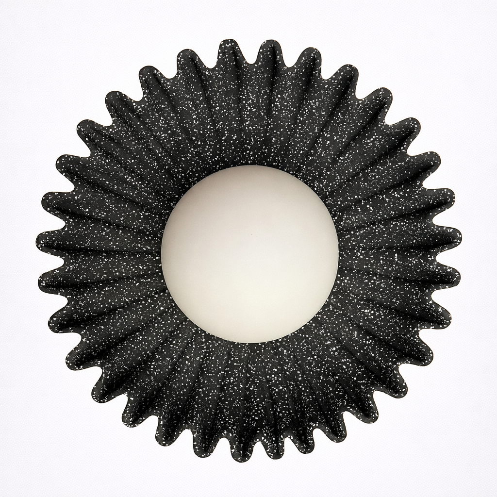 Applique murale fleur en céramique de style nordique