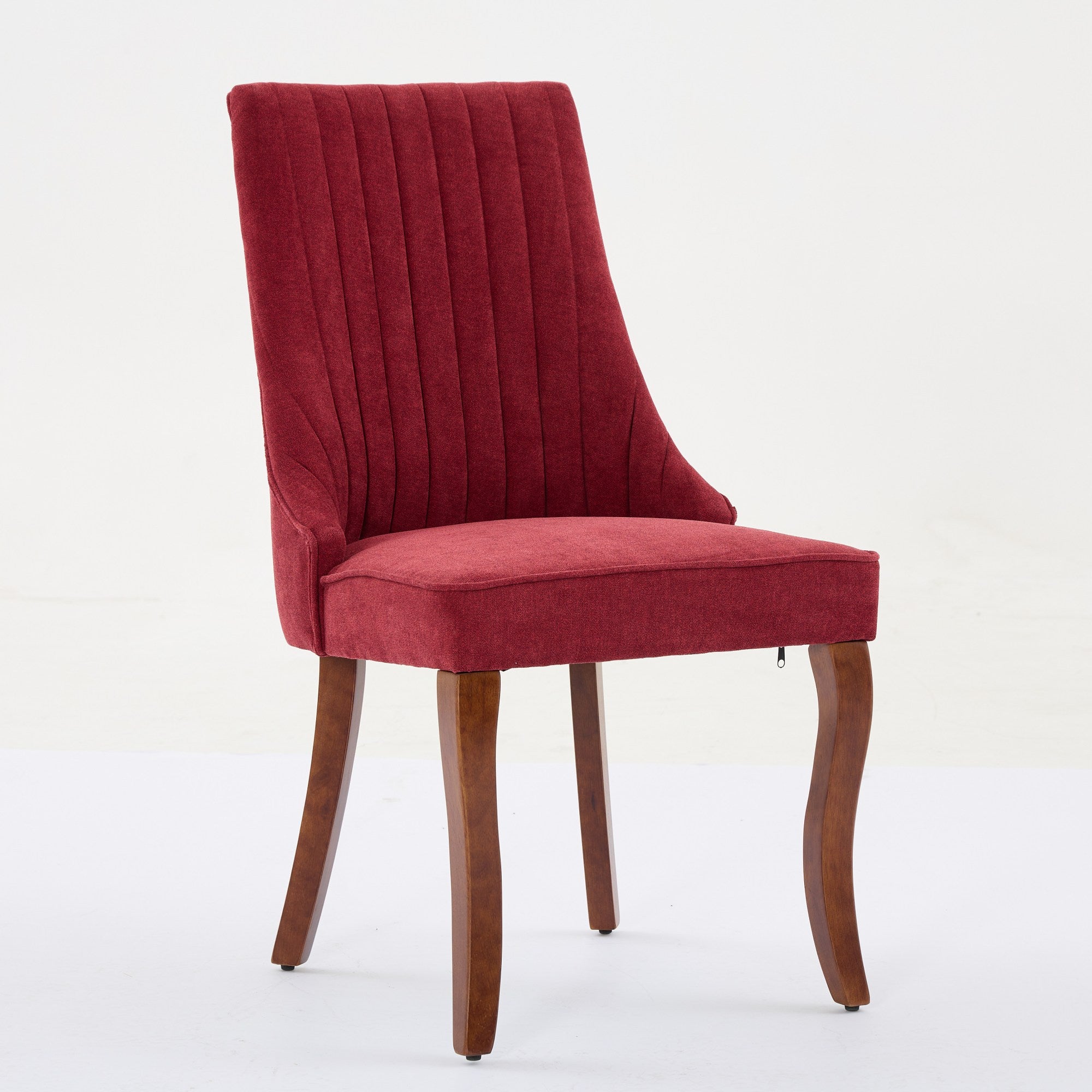 Moa Curved Linen Dining Chair