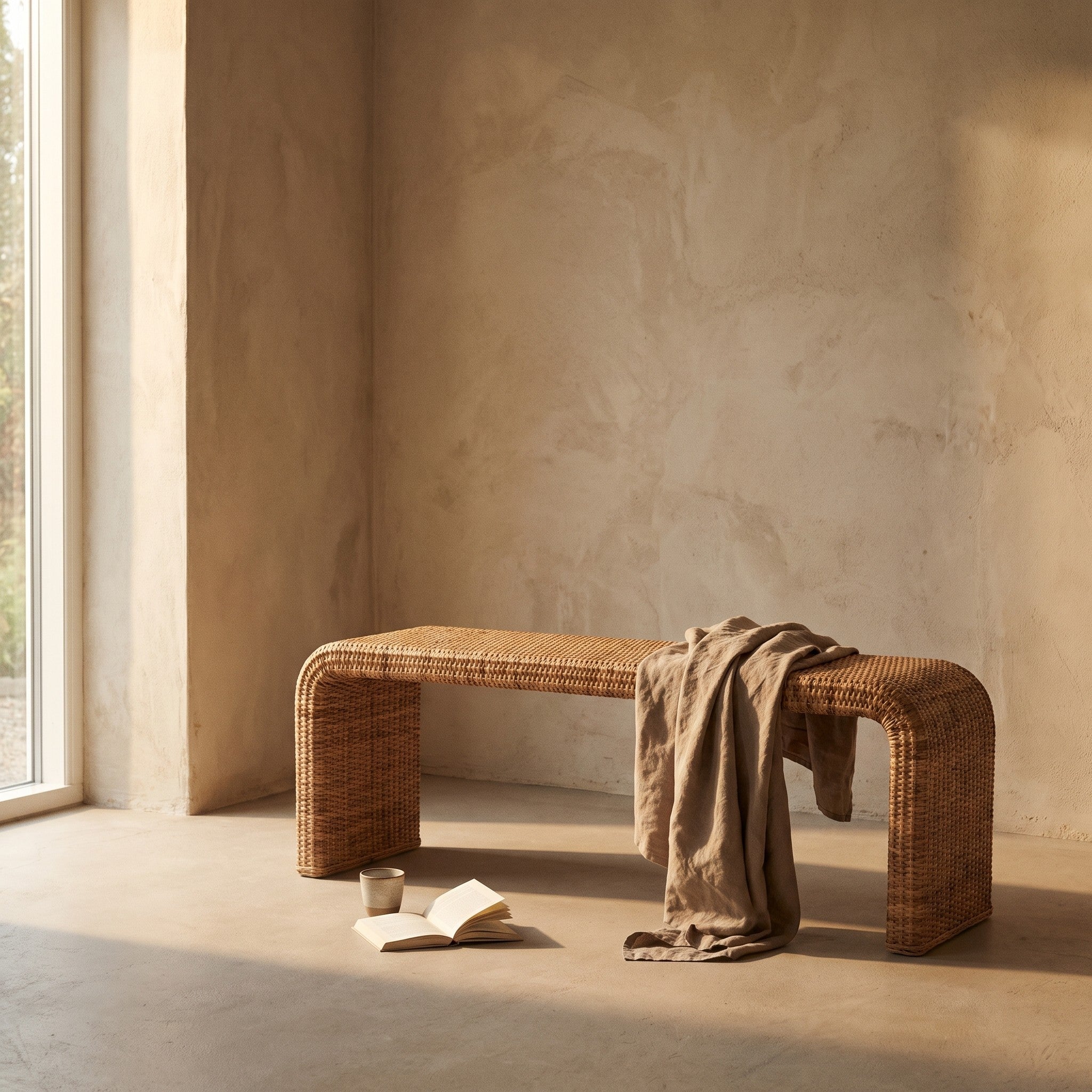 Inge Rattan Bench