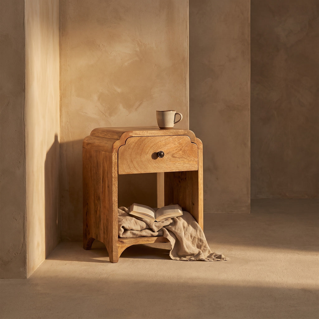 Ditlev Solid Wood Nightstand