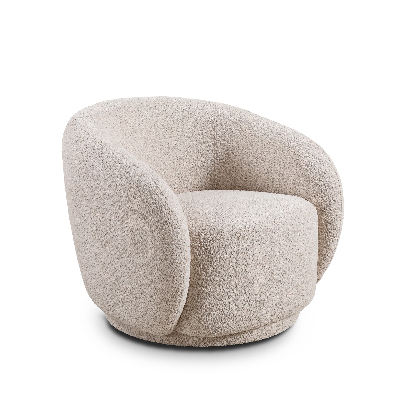 Ingrid Barrel Boucle Accent Chair
