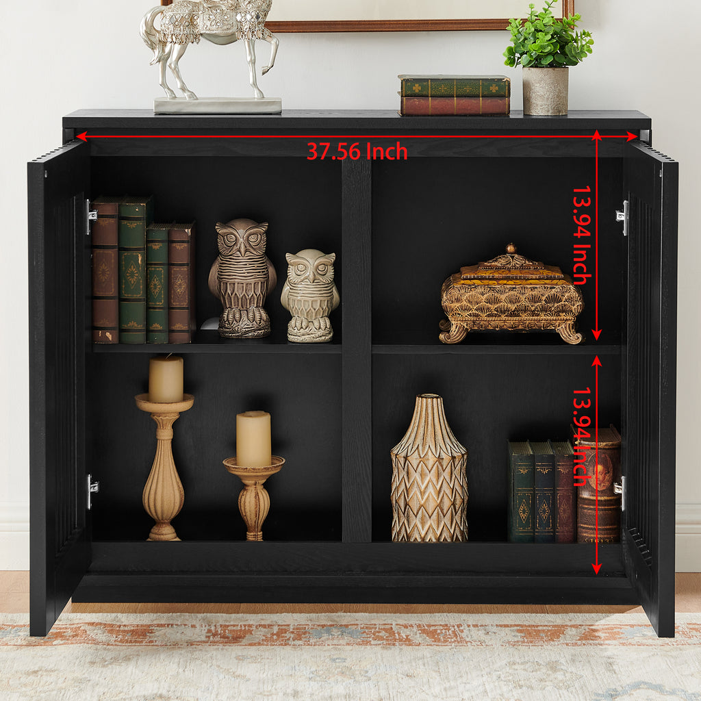 Preben Fluted Solid Wood Cabinet