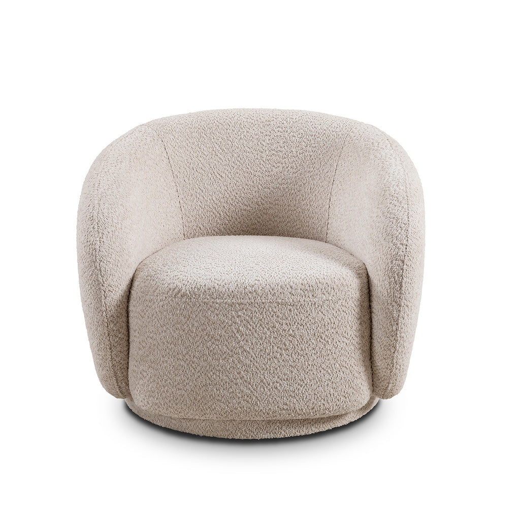 Ingrid Barrel Boucle Accent Chair