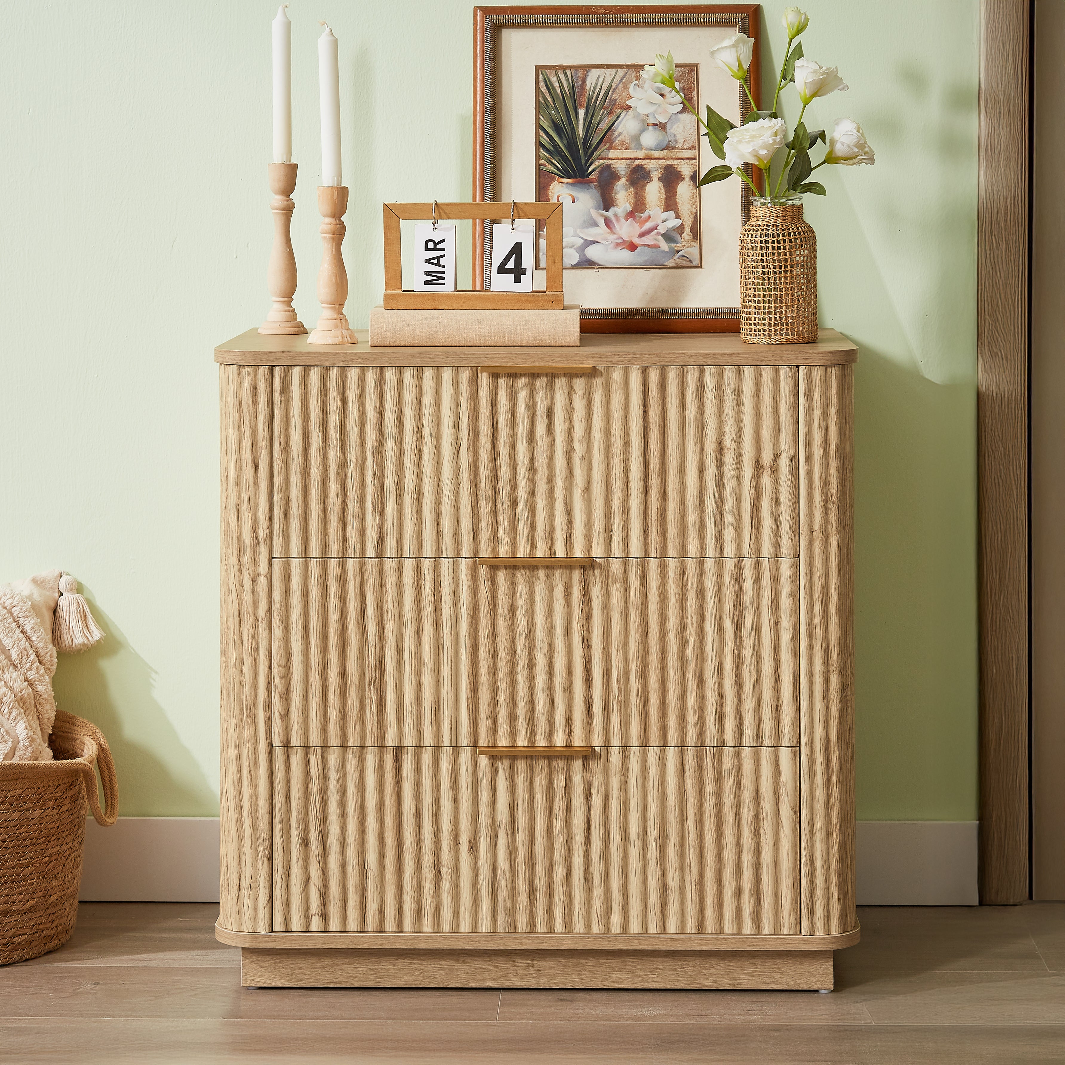 Calla Curved Oak Dresser