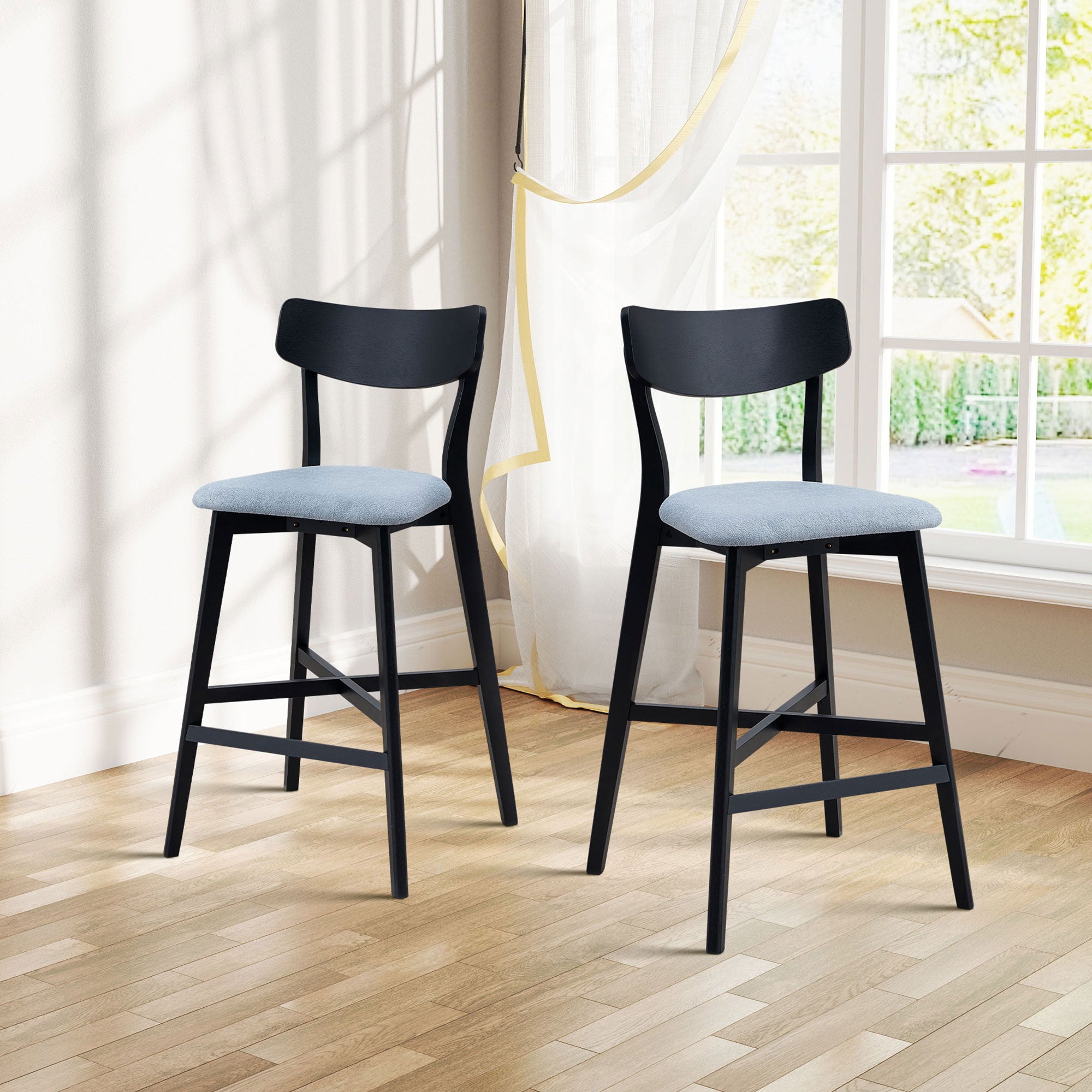 Gunnar Solid Wood Counter Stool (Set of 2)
