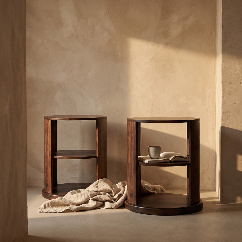 Doris Solid Wood Side Table