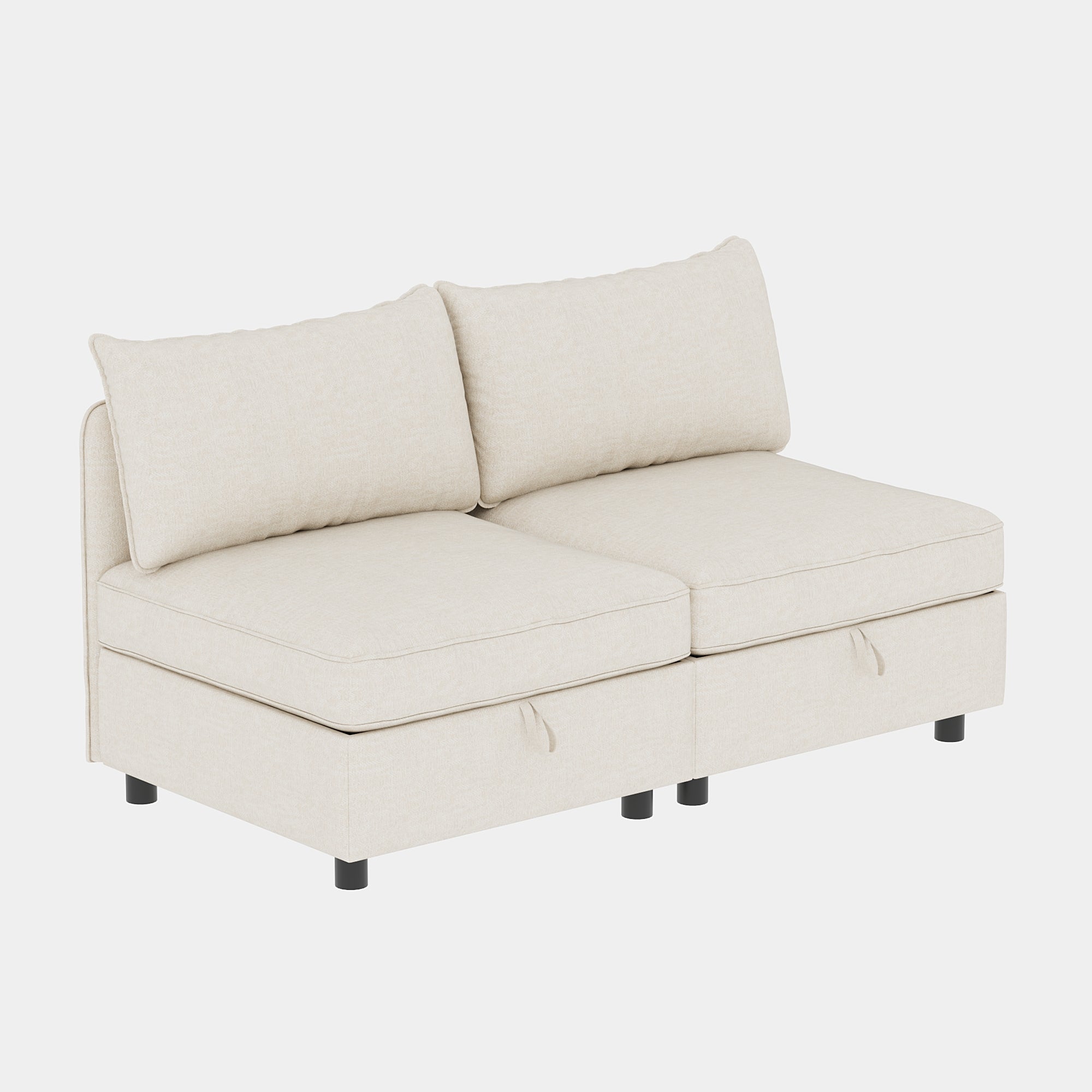 Merete 2-Piece Storage Sectional Sofa