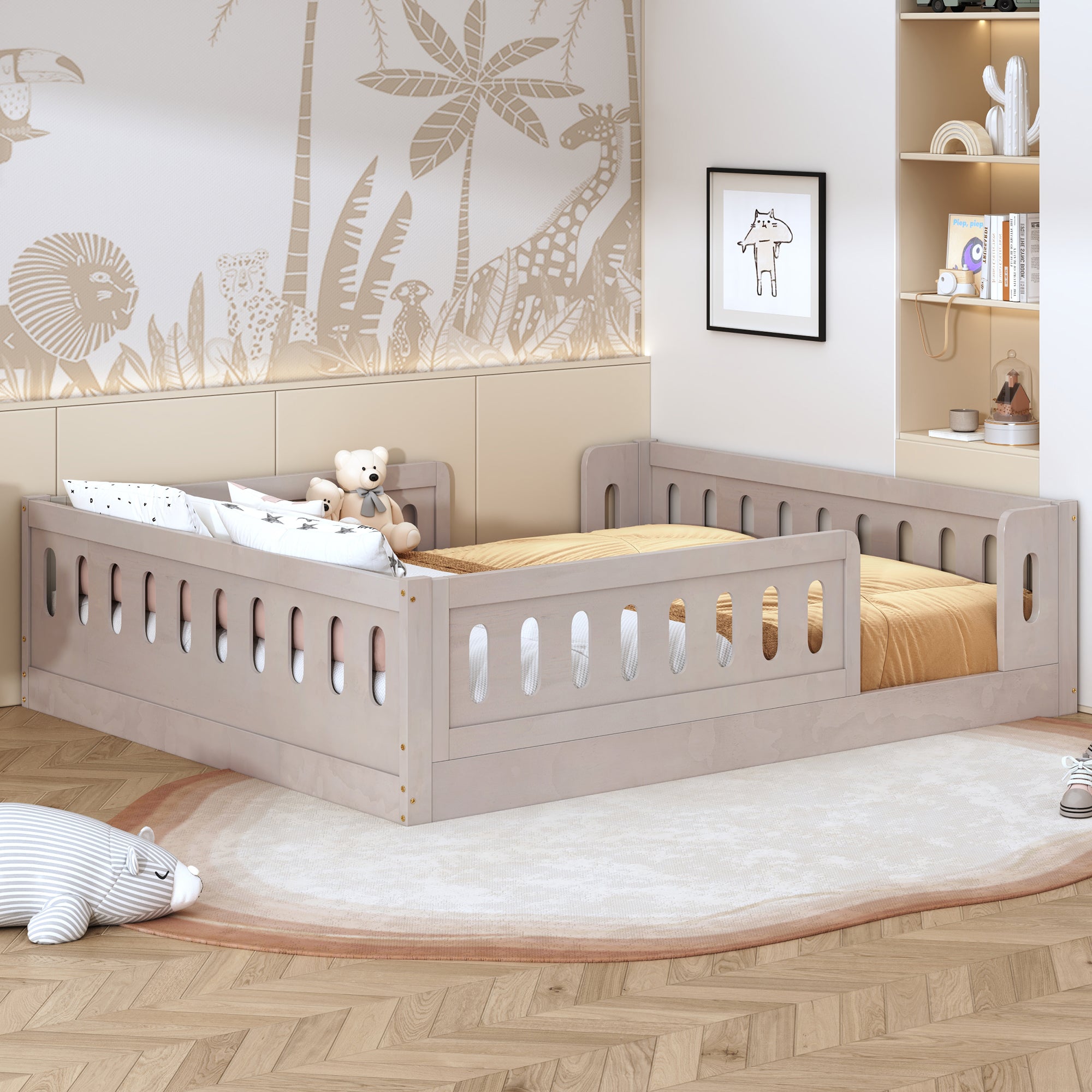 Bjorn Solid Wood Twin Platform Bed Frame