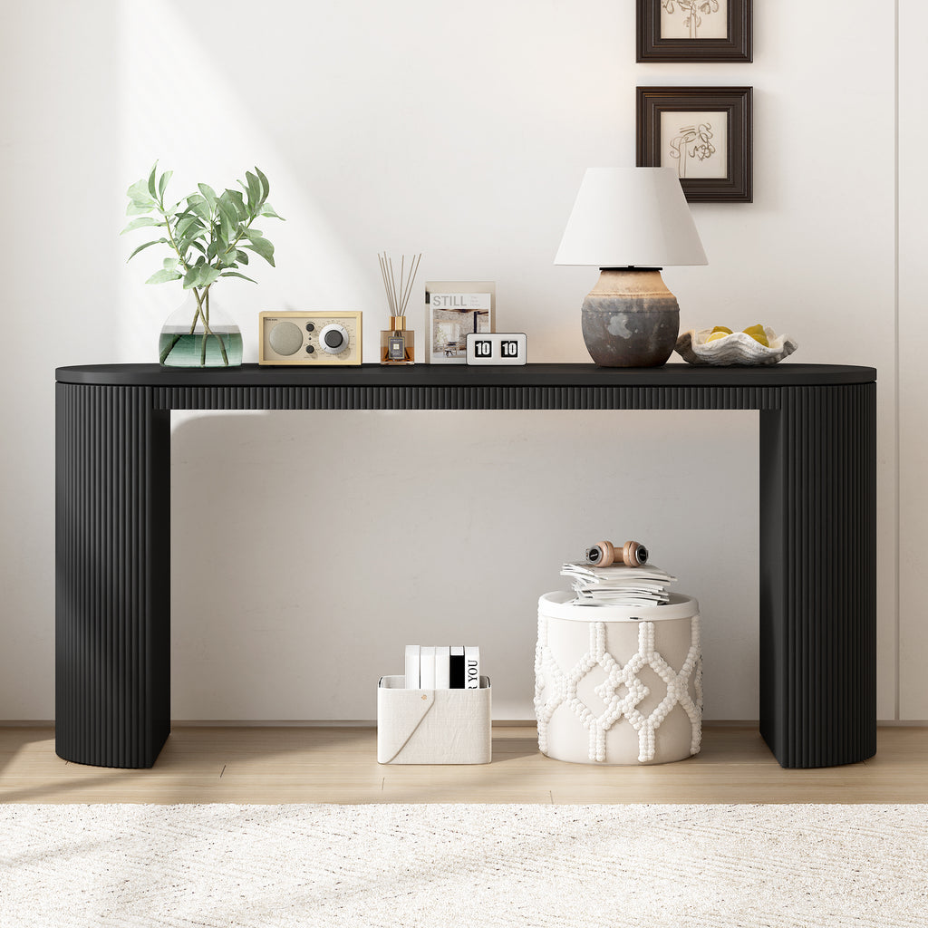 Jenrik Curved Console Table