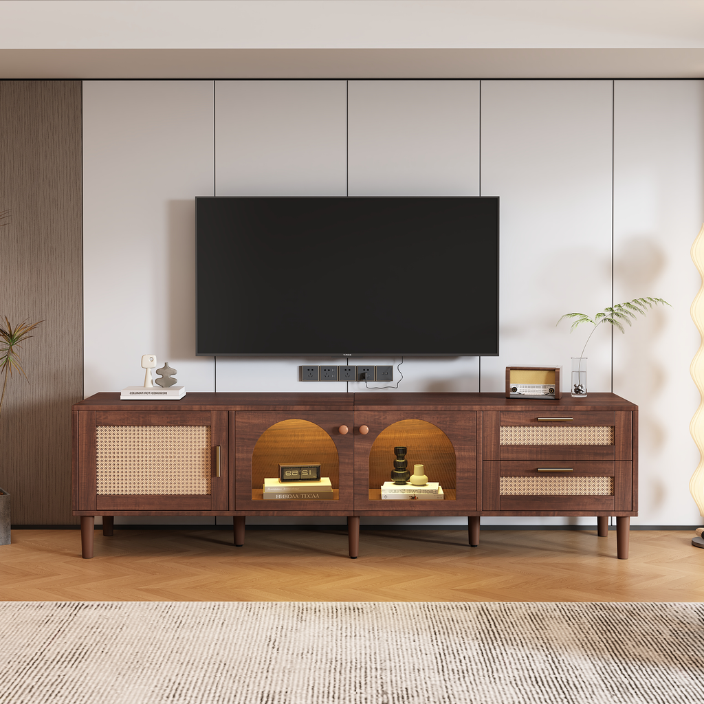 Jorun Storage Solid Wood TV Stand