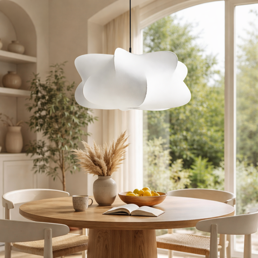 Organisk Pendel med Tekstilskærm