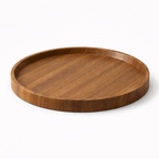 Clamp-Attached Walnut Wood Tray