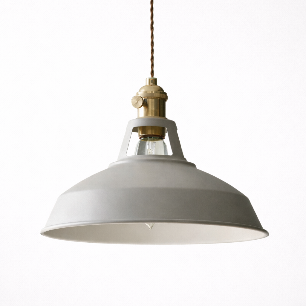 Retro loftslampe med industriel metalfinish