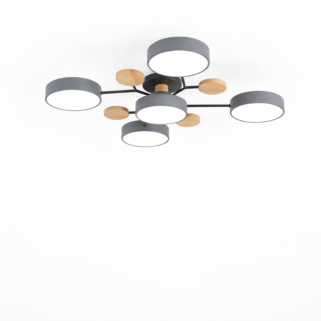 Circular Living Room Lamp with Integrated LED Module
