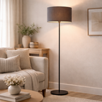 Vloerlamp Met Slanke Staander En Klassieke Kap