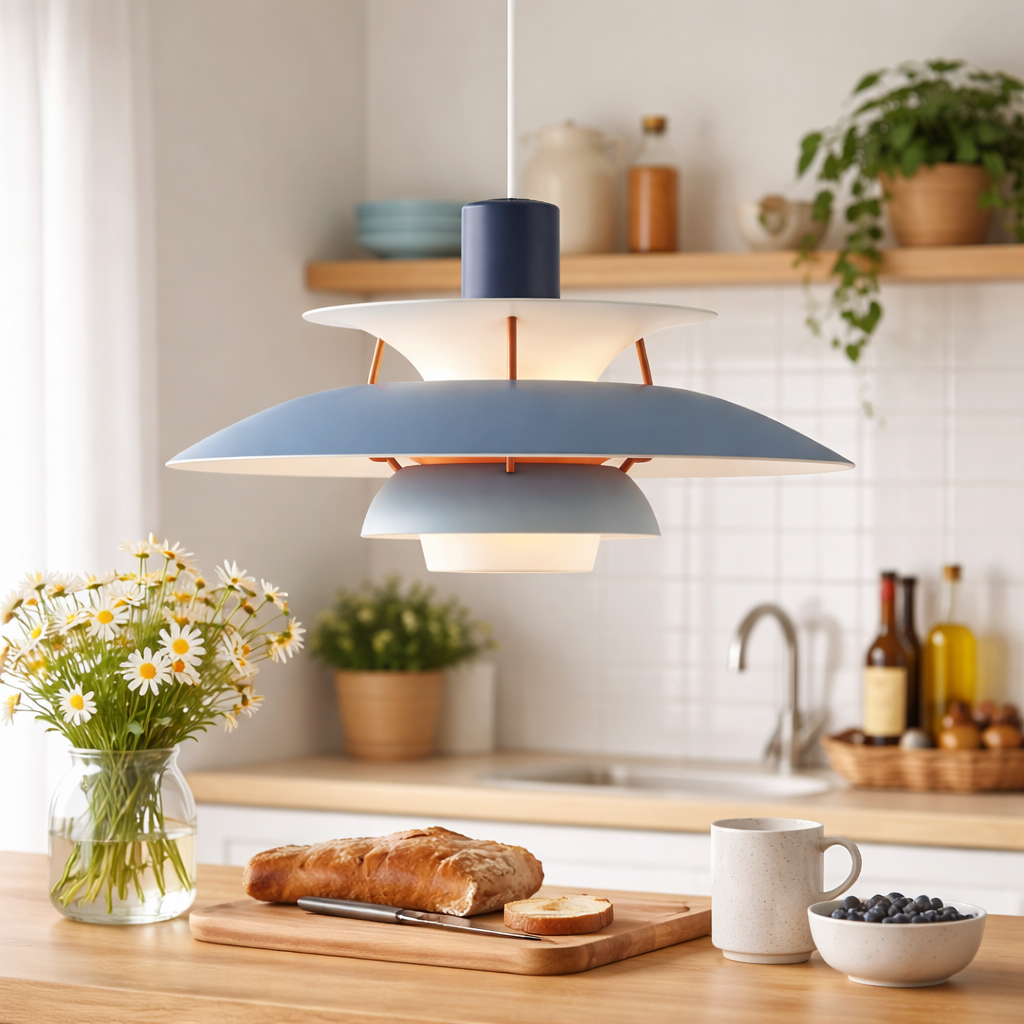 Skandinavisk Metal Loftarmatur til Opholdsrum