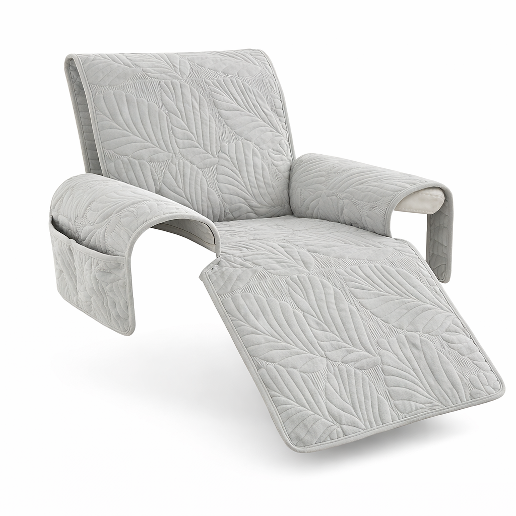 Sofaovertræk med dekorative foldedetaljer