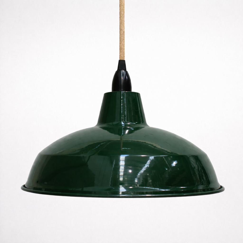 Hanglamp Met Industriële Metalen Kap Voor Binnenruimtes
