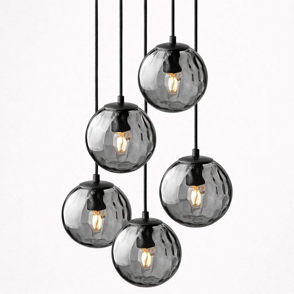 Hanglamp Met Meerdere Glazen Lichtpunten Voor Eettafel