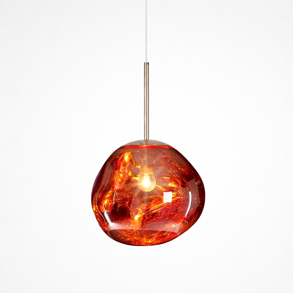 Artistieke Hanglamp Met Gesmolten Glas Effect
