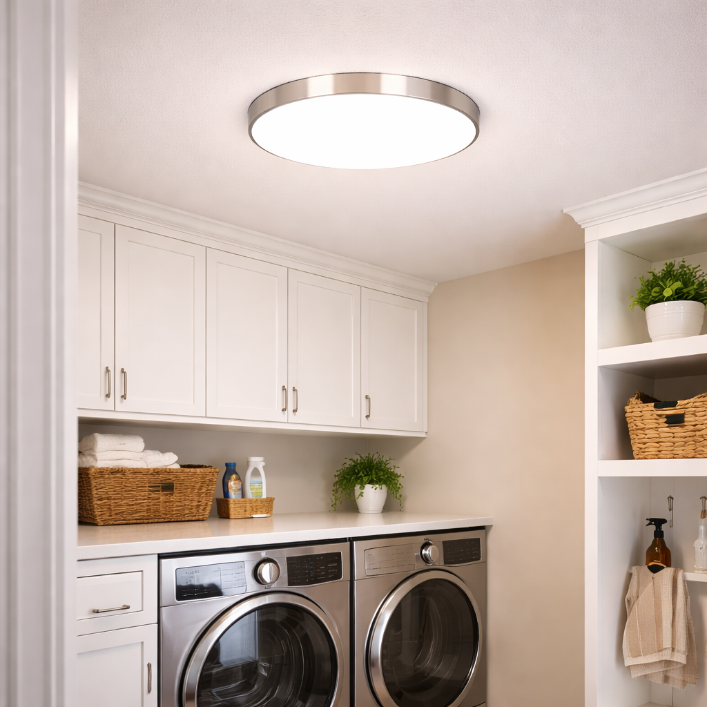 Rund LED Loftlampe Med Varmt Hvidt Lys