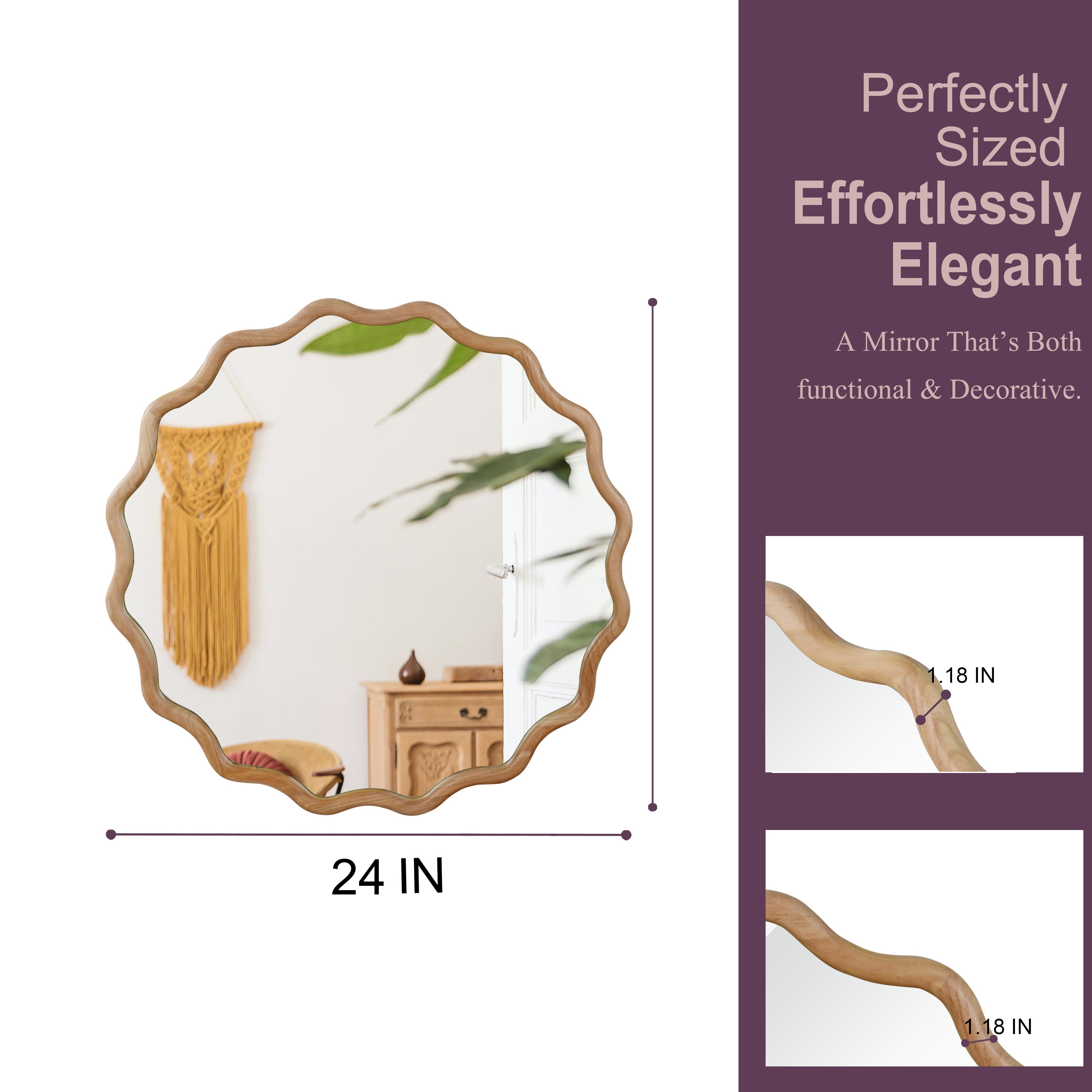 Jarno Wavy Wall Mirror