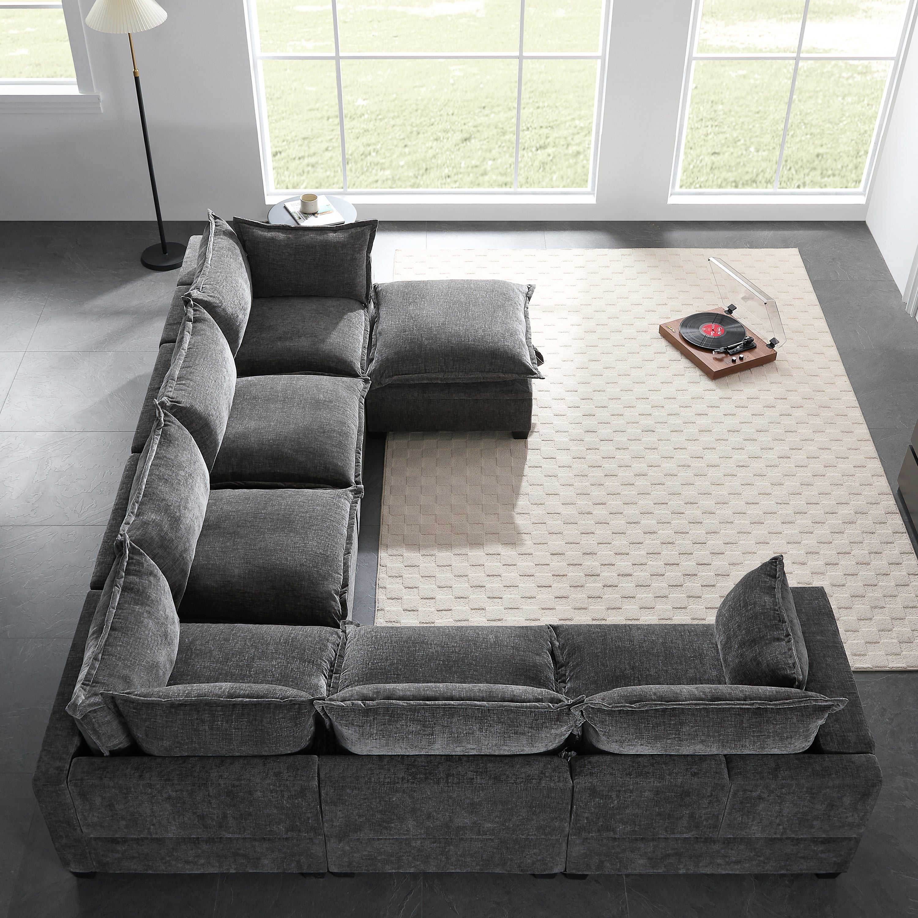 Fia 7-Piece Storage Sectional Sofa
