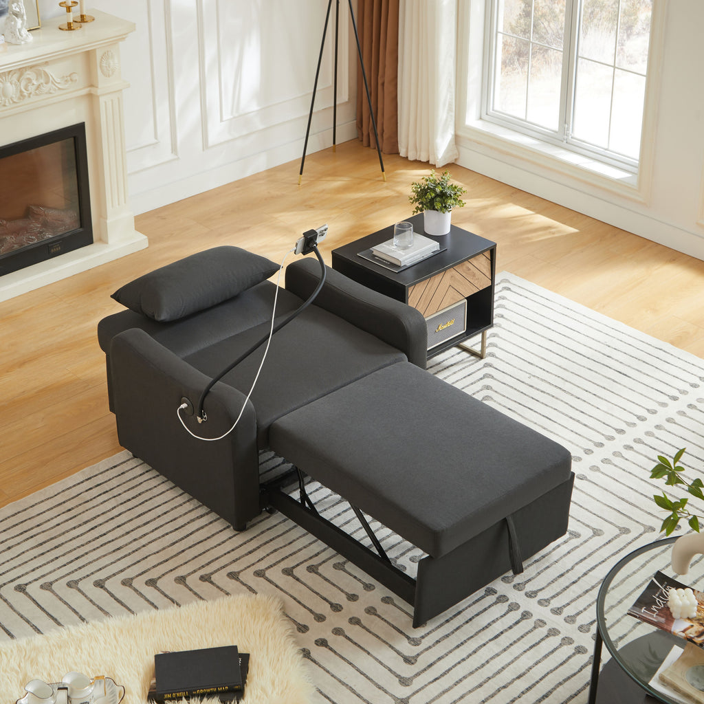 Janne Linen Sofa Bed