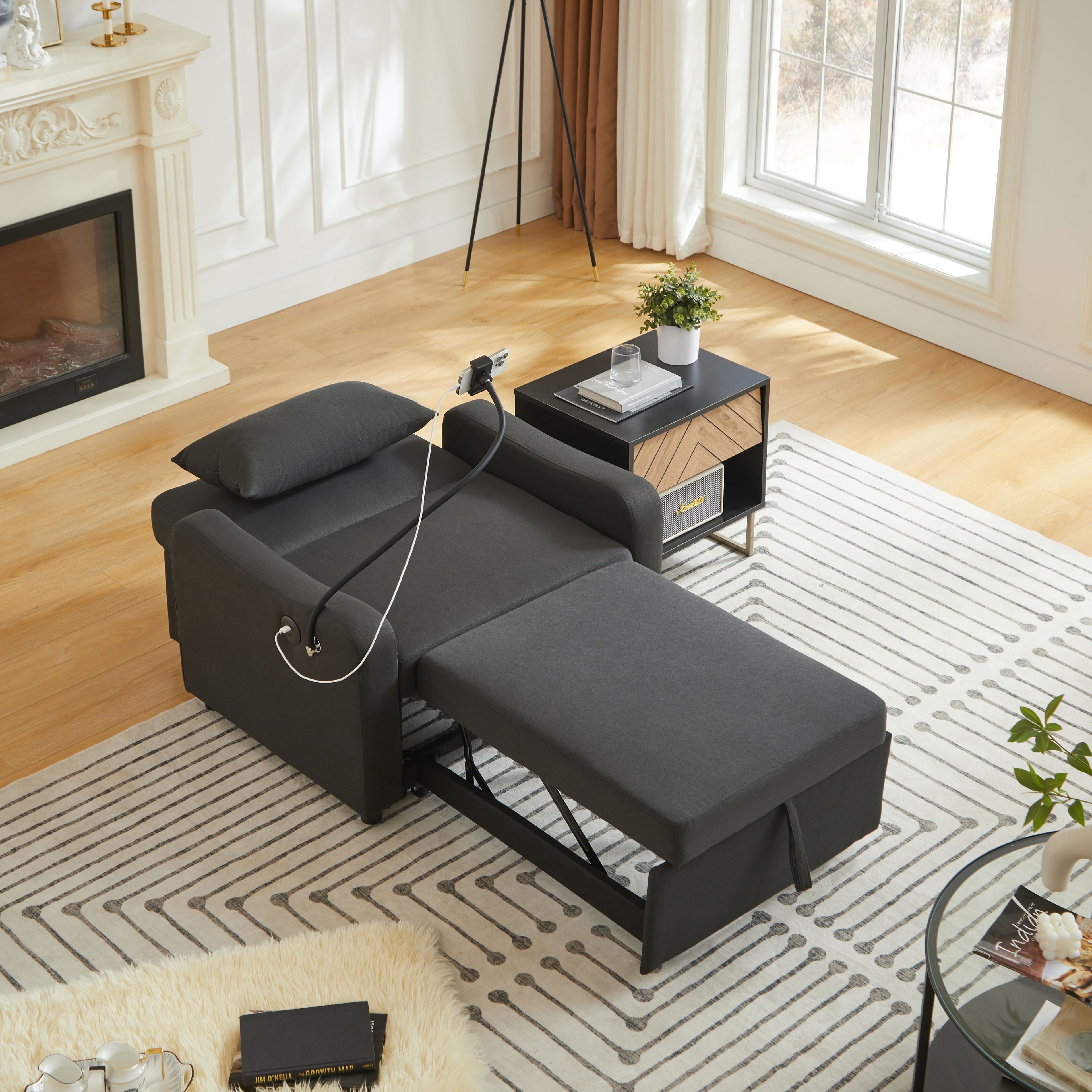 Janne Linen Sofa Bed